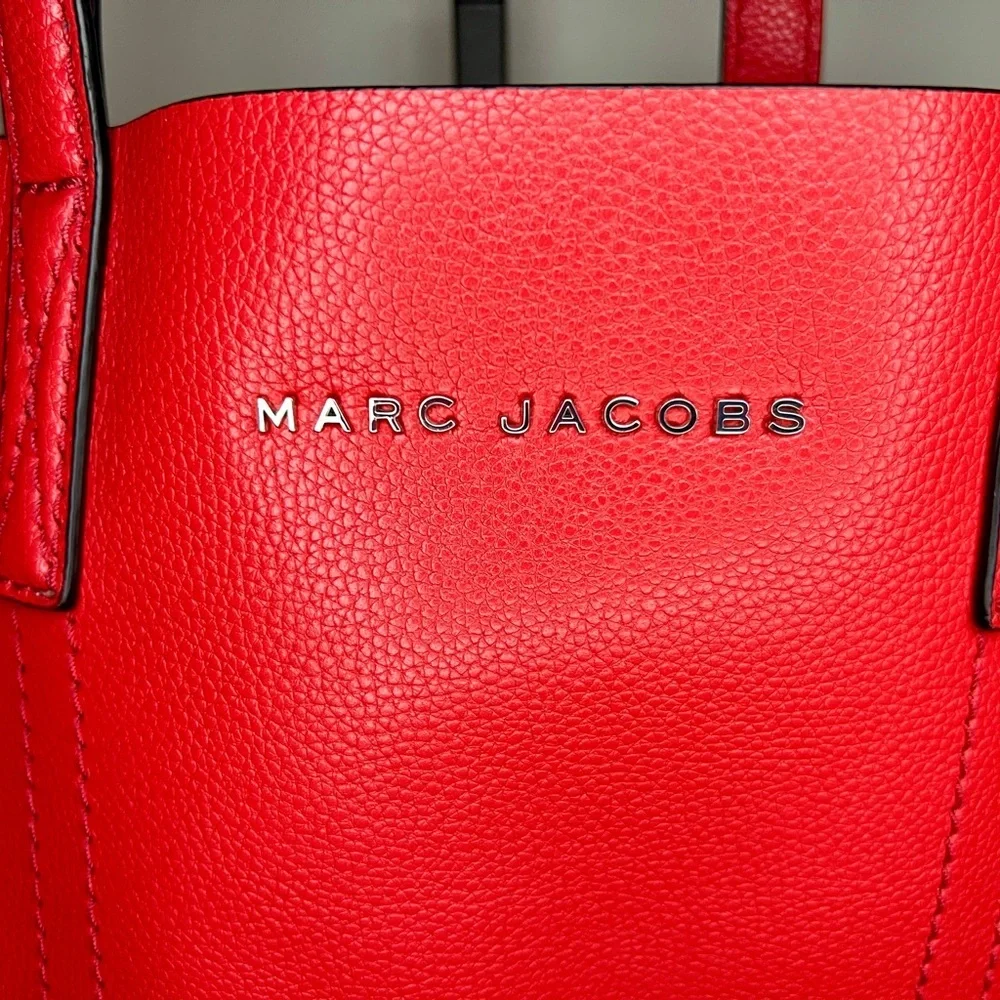 Marc Jacobs Red Leather Tote Bag